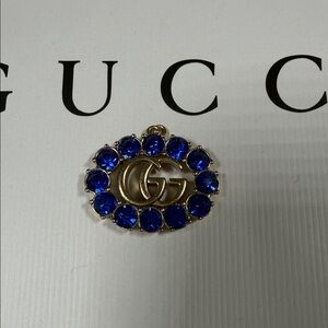 GORGEOUS Blue Upcycled Gucci blue and gold charm